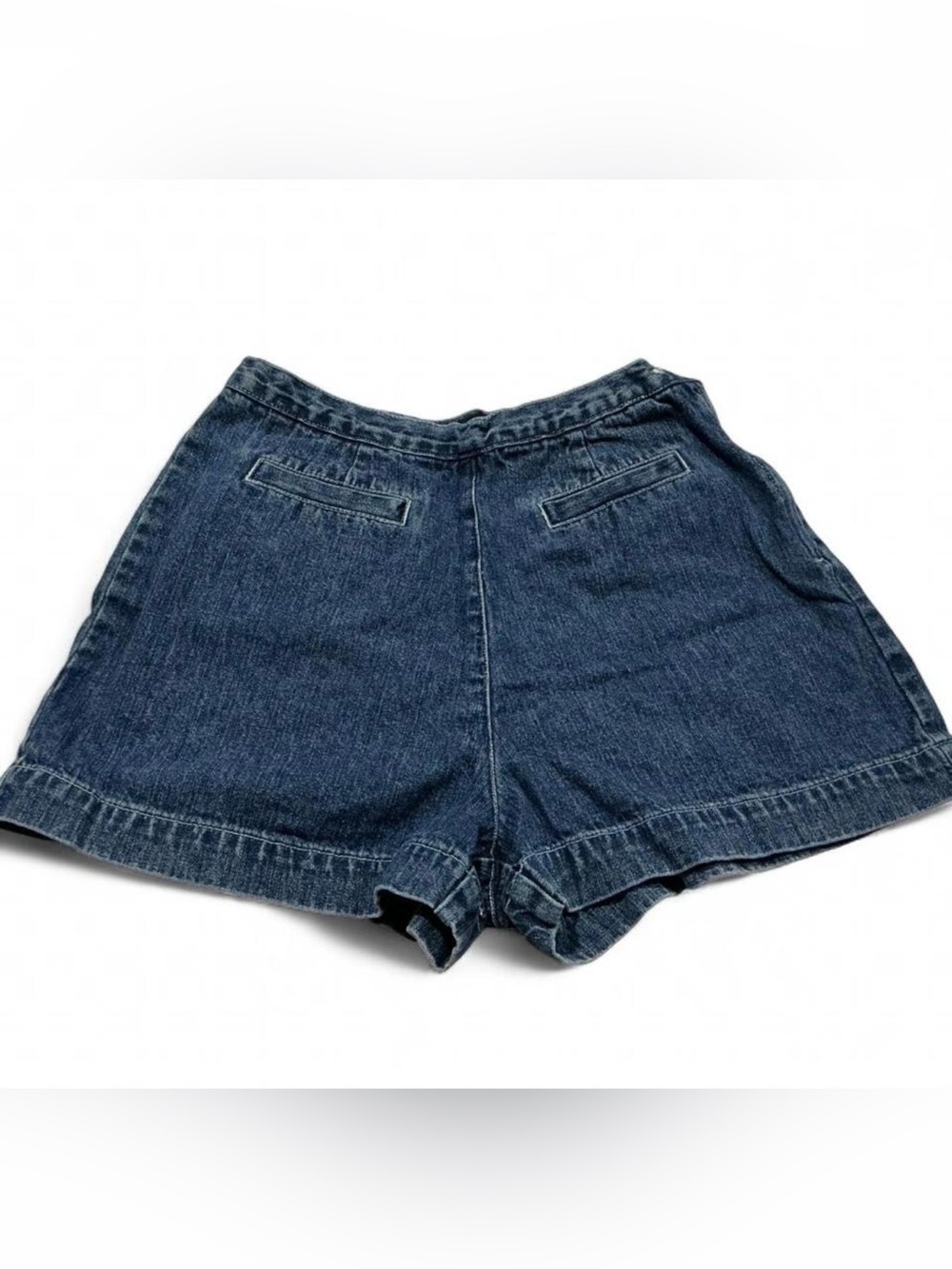 Vintage Women’s American Eagle Outfitters Dark Blue High-Rise Denim Shorts Sz 4